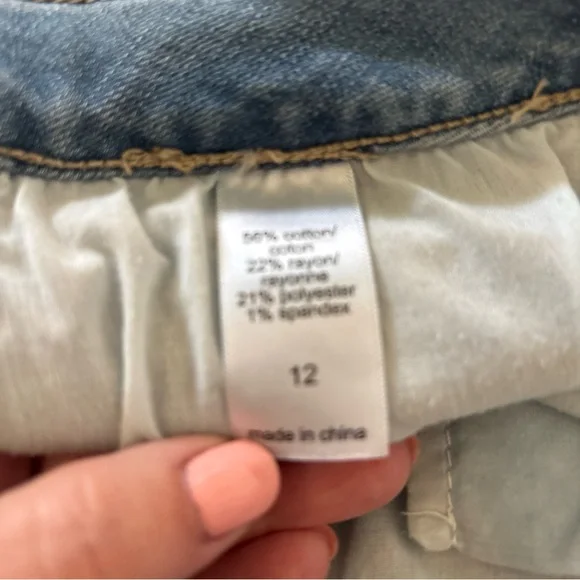 Maurices Light Blue Button-Front Denim Mini Skirt - Picture 2 of 13